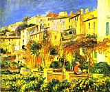 Terrace Canvas Paintings - Terrace at Cagnes